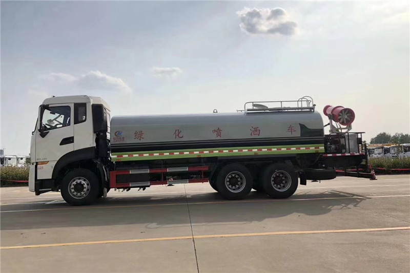 東風(fēng)天龍后八輪20噸噴霧車，國六綠化噴灑車